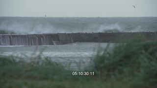 Link to Video | sea spray, sea, wind wave, North Sea, Full High Definition, color, storm