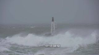 Link to Video | sea spray, sea, wind wave, North Sea, Full High Definition, color, storm
