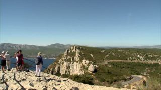Link to Video | landscape, Southern France, summer, France, sea, Route des Crêtes, color, 4K resolution, Calanques National Park, tourism region, Europe, Mediterranean Sea, day, Mediterranean Basin