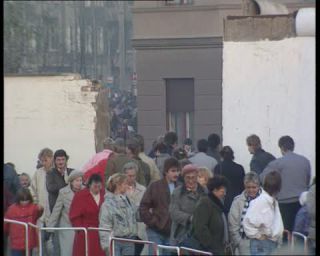 Link to Video | November, autumn, historical event, German Democratic Republic, Eastern Bloc, color, standard-definition television, Revolutions of 1989, Peaceful Revolution, Berlin Wall, West Berlin, East Berlin, Die Wende and Peaceful Revolution, fall of the Berlin Wall, West Germany, Cold War, eastern Germany