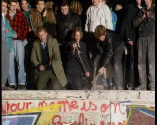 Link to Video | November, autumn, historical event, German Democratic Republic, Eastern Bloc, color, standard-definition television, Revolutions of 1989, Peaceful Revolution, Berlin Wall, West Berlin, East Berlin, Die Wende and Peaceful Revolution, fall of the Berlin Wall, West Germany, Cold War, eastern Germany