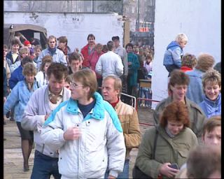 Link to Video | November, autumn, historical event, German Democratic Republic, Eastern Bloc, color, standard-definition television, Revolutions of 1989, Peaceful Revolution, Berlin Wall, West Berlin, East Berlin, Die Wende and Peaceful Revolution, fall of the Berlin Wall, West Germany, Cold War, eastern Germany