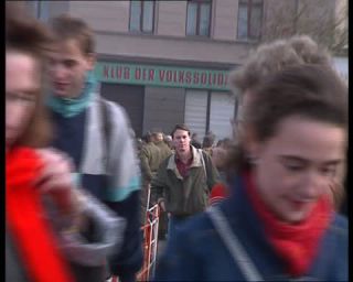 Link to Video | November, autumn, historical event, German Democratic Republic, Eastern Bloc, color, standard-definition television, Revolutions of 1989, Peaceful Revolution, Berlin Wall, West Berlin, East Berlin, Die Wende and Peaceful Revolution, fall of the Berlin Wall, West Germany, Cold War, eastern Germany
