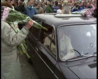 Link to Video | November, autumn, historical event, German Democratic Republic, Eastern Bloc, color, standard-definition television, Revolutions of 1989, Peaceful Revolution, Berlin Wall, West Berlin, East Berlin, Die Wende and Peaceful Revolution, fall of the Berlin Wall, West Germany, Cold War, eastern Germany