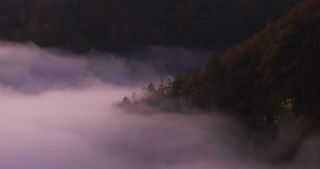 Link to Video | landscape, Saarland, autumn, Saar, Germany, sunrise, 4K resolution, 2020, fog, forest, Saarschleife, Mettlach, Merzig-Wadern
