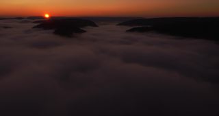 Link to Video | landscape, Saarland, autumn, Saar, Germany, sunrise, 4K resolution, 2020, fog, forest, Saarschleife, Mettlach, Merzig-Wadern