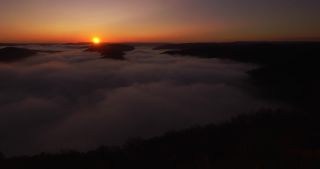 Link to Video | landscape, Saarland, autumn, Saar, Germany, sunrise, 4K resolution, 2020, fog, forest, Saarschleife, Mettlach, Merzig-Wadern