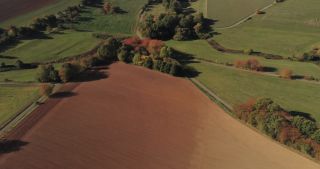 Link to Video | landscape, Saarland, autumn, rural area, Germany, aerial shot, upland
