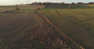 Link zum Video | Landschaft, Saarland, Herbst, ländlicher Raum, Deutschland, Luftaufnahme, Hochland