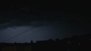 Link to Video | Saarland, lightning strike, Germany, darkness, 4K resolution, thunderstorm, lightning, night, Marpingen