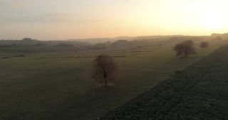 Link to Video | landscape, Saarland, autumn, Aesculus, rural area, Germany, aerial shot, Marpingen, St. Wendel
