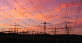Link to Video | landscape, Saarland, winter, Germany, power cable, 4K resolution, 2021, electricity pylon type, Neunkirchen, transmission tower