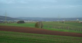 Link to Video | landscape, Saarland, winter, Germany, power cable, 4K resolution, 2021, electricity pylon type, Neunkirchen, transmission tower
