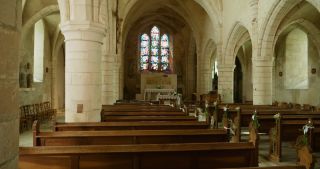 Link to Video | Lorraine, summer, France, stained glass, church building, statue, Grand Est, departmental council of Meuse, 4K resolution, 2019, Hattonchâtel, saint