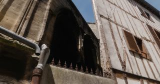 Link to Video | Marne, summer, Champagne-Ardenne, France, Timber Framed Building In The South West Corner Of The Churchyard Of Church Of St Mary, Grand Est, 4K resolution, 2019, Châlons-en-Champagne