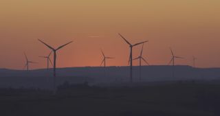 Link to Video | dusk, Saarland, renewable energy, electricity, Germany, sunset, wind turbine generator system, alternative energy, wind power, wind turbine, wind energy, hill, Marpingen