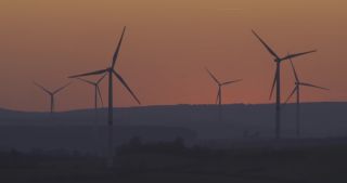 Link to Video | dusk, Saarland, renewable energy, electricity, Germany, sunset, wind turbine generator system, alternative energy, wind power, wind turbine, wind energy, hill, Marpingen