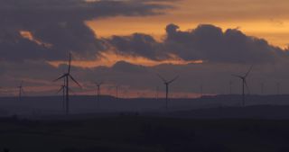 Link to Video | dusk, Saarland, renewable energy, electricity, Germany, sunset, wind turbine generator system, alternative energy, wind power, wind turbine, wind energy, hill, Marpingen