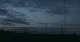 Link to Video | Saarland, Germany, time-lapse photography, power cable, 4K resolution, cloud, transmission tower