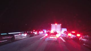 Link to Video | Hesse, Germany, time-lapse photography, 4K resolution, Transport terrestre, vehicle, traffic, controlled-access highway, 2021, night, transport