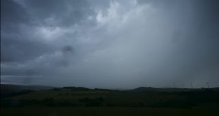 Link to Video | Saarland, rural area, Germany, time-lapse photography, 4K resolution, thunderstorm, agricultural land, hill, cloud, storm