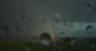 Link to Video | rainbow, agriculture, Saarland, spring, rural area, Germany, time-lapse photography, field, 4K resolution, 2021, rain, cloud