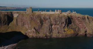 Link to Video | blue, summer, medieval architecture, United Kingdom, North Sea, Aberdeenshire, Scotland, 4K resolution, 2022, cliffed coast, Dunnottar Castle, coast