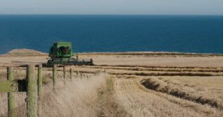 Link to Video | agriculture, summer, harvesting machine, United Kingdom, wheat, North Sea, Aberdeenshire, nutrition, Scotland, crop, 4K resolution, 2022