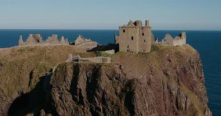 Link to Video | blue, summer, medieval architecture, United Kingdom, North Sea, Aberdeenshire, Scotland, 4K resolution, 2022, cliffed coast, Dunnottar Castle, coast