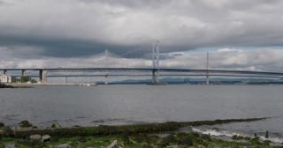 Link to Video | summer, United Kingdom, Firth of Forth, Scotland, Edinburgh, 4K resolution, Forth Bridge, river, traffic, 2022, Queensferry, Queensferry Crossing, Forth Road Bridge