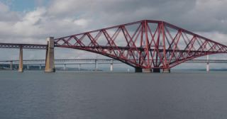 Link to Video | summer, United Kingdom, Firth of Forth, Scotland, Edinburgh, 4K resolution, Forth Bridge, river, traffic, 2022, Queensferry, Queensferry Crossing, Forth Road Bridge