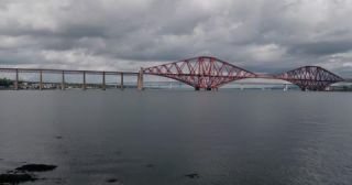 Link to Video | summer, United Kingdom, Firth of Forth, Scotland, Edinburgh, 4K resolution, Forth Bridge, river, traffic, 2022, Queensferry, Queensferry Crossing, Forth Road Bridge