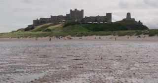 Link to Video | summer, medieval architecture, United Kingdom, North Sea, Northern England, Bamburgh Castle, England, Northumberland, 4K resolution, 2022, coast
