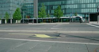 Link to Video | Place de l'Europe, summer, public transport, Luxembourg, 4K resolution, modern architecture, tram, cityscape, European Union, 2022, Kirchberg, European Parliament
