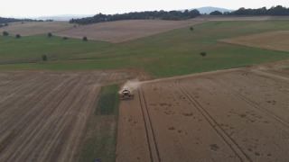 Link to Video | landscape, agriculture, Saarland, summer, Germany, food, crop, 4K resolution, combine harvester, aerial shot, 2022, St. Wendel