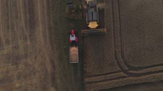 Link to Video | landscape, agriculture, Saarland, summer, Germany, food, crop, 4K resolution, combine harvester, aerial shot, 2022, St. Wendel