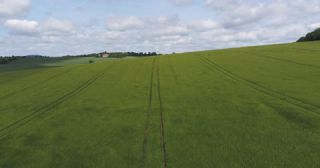 Link to Video | landscape, agriculture, Saarland, spring, rural area, Germany, field, food, 4K resolution, aerial shot, 2022, barley, St. Wendel