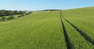 Link to Video | landscape, agriculture, Saarland, spring, rural area, Germany, field, food, 4K resolution, aerial shot, 2022, barley, St. Wendel