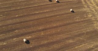 Link to Video | landscape, agriculture, Saarland, summer, straw, rural area, Germany, field, harvest, 4K resolution, farming business, aerial shot, 2022, St. Wendel