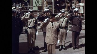 Link to Video | President of the United States, military police, state visit, 1967, West Berlin, Checkpoint Charlie, John F. Kennedy