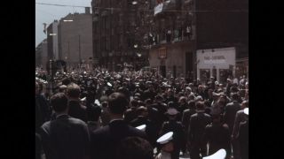 Link to Video | President of the United States, military police, state visit, 1967, West Berlin, Checkpoint Charlie, John F. Kennedy