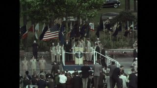 Link to Video | President of the United States, military police, state visit, 1967, West Berlin, Checkpoint Charlie, John F. Kennedy