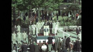 Link to Video | President of the United States, military police, state visit, 1967, West Berlin, Checkpoint Charlie, John F. Kennedy
