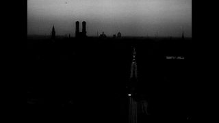 Link to Video | post–World War II era, Airbridge, airlift, blockade, black-and-white photography, Berlin, black and white