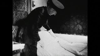 Link to Video | passenger train, Germany, 1936, train ride, Third Reich, black and white, train