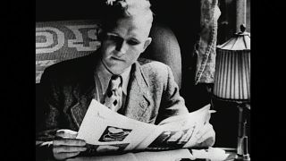Link to Video | passenger train, Germany, 1936, train ride, Third Reich, black and white, train