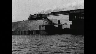 Link to Video | passenger train, Germany, 1936, train ride, Third Reich, black and white, train