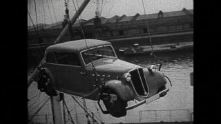 Link to Video | logistics, Germany, Bremen, port, city, Hanseatic city, black and white