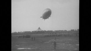 Link to Video | burning, airship, historical event, New Jersey, air transport, 1937, zeppelin, LZ 129 Hindenburg, May 6, United States of America, Hindenburg disaster, aerospace industry, disaster, misfortune, black and white, Lakehurst