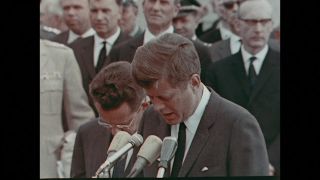 Link to Video | 1963 Kennedy visit to West-Germany, Germany, color, 1963, head of state, West Germany, color motion picture film, John F. Kennedy